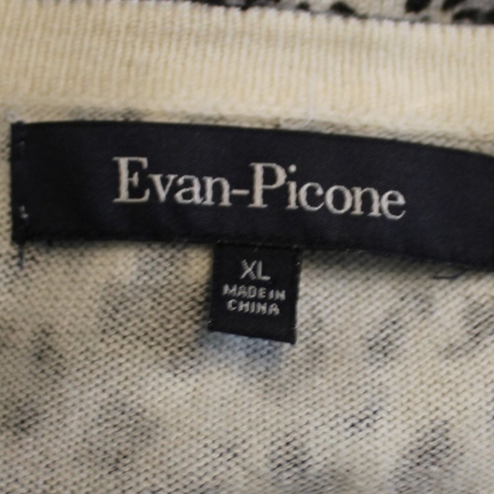 Evan-Picone Leopard Print Button-Front Cadigan Sw… - image 5